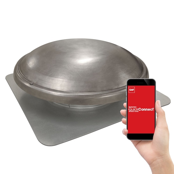Gaf Master Flow 1250 CFM Mill Quick Connect Roof Mount Attic Fan - ERV5QCT
