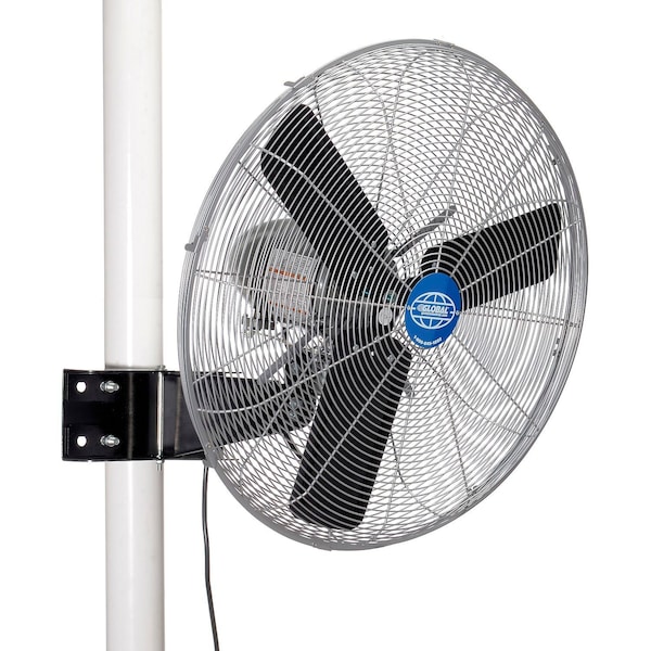 Global Industrial 24in Oscillating Fan, Pole or Column Mount, 7,525 CFM, 1/4 HP - 293155