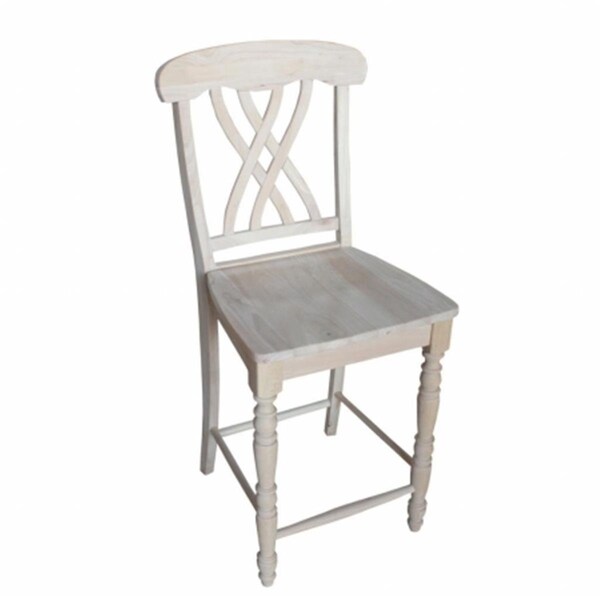 Whole-In-One Lattice Counterheight Stool - 24 SH Unfiinished - WH483193