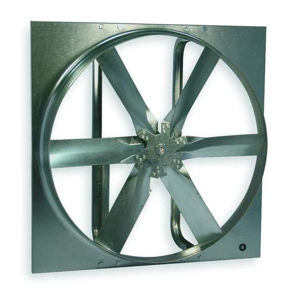 Dayton Exhaust Fan with Drive Package, 20 in Blade Dia, 208-230/460V AC, 1/4 hp, 953 RPM - 7AD17