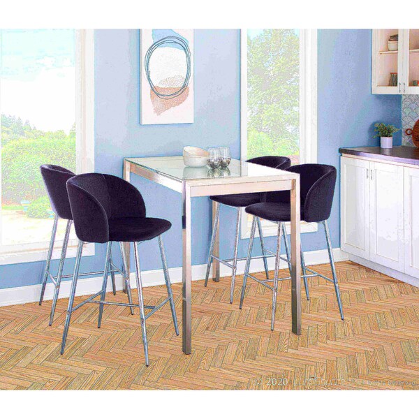 Lumisource Fran Counter Stool - Set of 2 PR - B26-FRAN VBK2