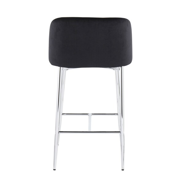 Lumisource Fran Counter Stool - Set of 2 PR - B26-FRAN VBK2