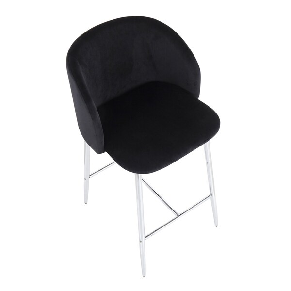 Lumisource Fran Counter Stool - Set of 2 PR - B26-FRAN VBK2