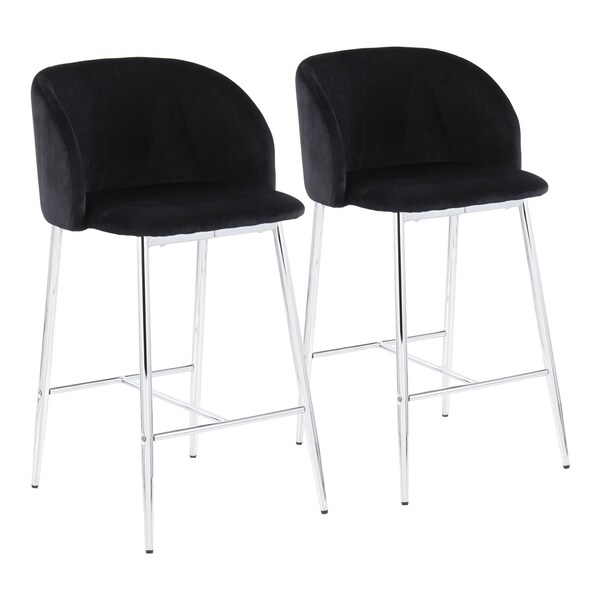 Lumisource Fran Counter Stool - Set of 2 PR - B26-FRAN VBK2