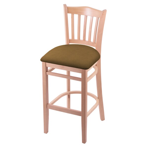 Holland Bar Stool Co 25" Counter Stool, Natural Finish, Canter Saddle Seat - 312025NAT012