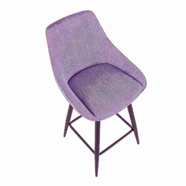 Lumisource Diana Counter Stool - Set of 2 PR - B26-DIANACOR 55SWVX BKGY2