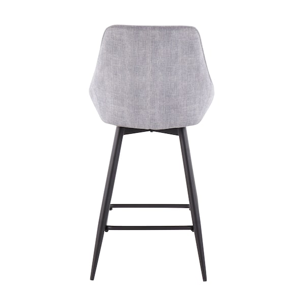 Lumisource Diana Counter Stool - Set of 2 PR - B26-DIANACOR 55SWVX BKGY2