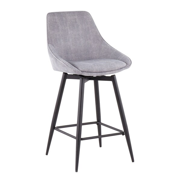 Lumisource Diana Counter Stool - Set of 2 PR - B26-DIANACOR 55SWVX BKGY2