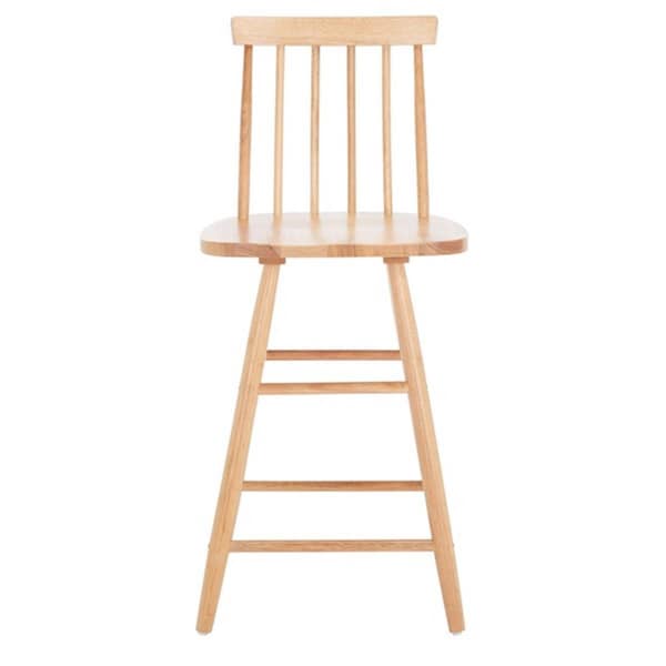 Safavieh May Wood Counter Stool, Natural - BST1405D