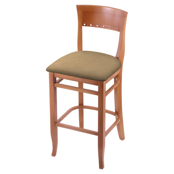 Holland Bar Stool Co 25" Counter Stool, Medium Finish, Canter Sand Seat - 316025MED013