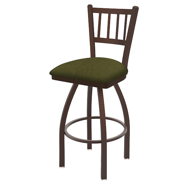 Holland Bar Stool Co 25" Swivel Counter Stool, Bronze Finish, Graph Parrot Seat - 81025BZ015