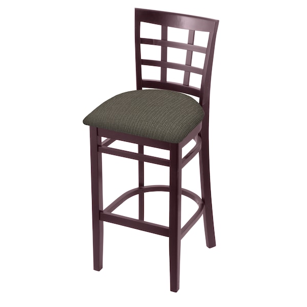 Holland Bar Stool Co 25" Counter Stool, Dark Cherry Finish, Graph Chalice Seat - 313025DC019