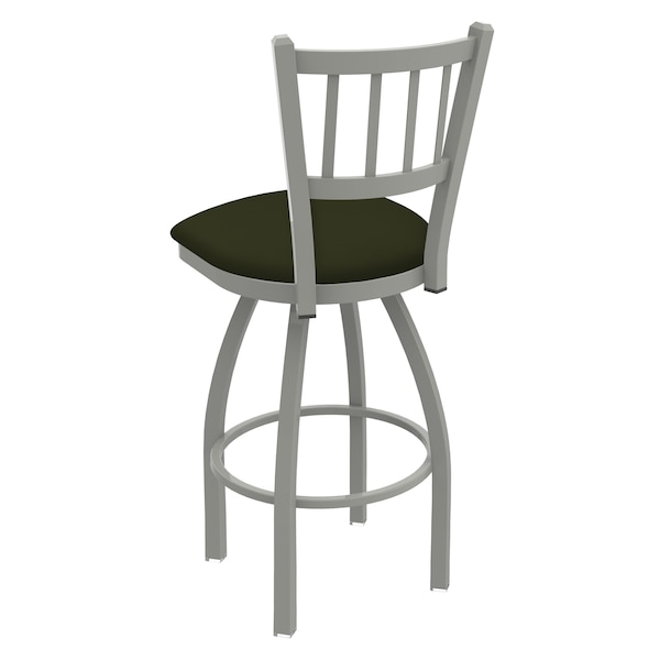 Holland Bar Stool Co 25" Swivel Counter Stool, Nickel Finish, Canter Pine Seat - 82025AN010