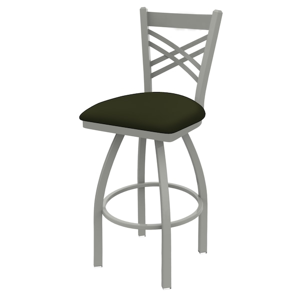 Holland Bar Stool Co 25" Swivel Counter Stool, Nickel Finish, Canter Pine Seat - 82025AN010