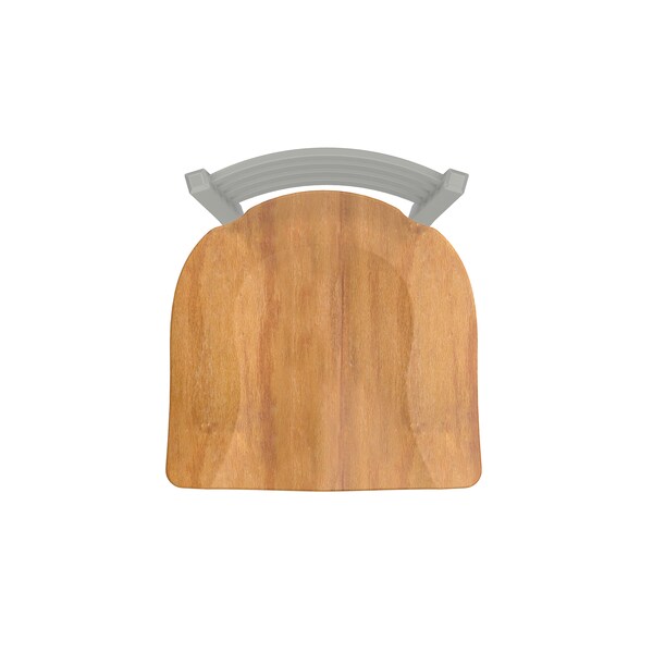 Holland Bar Stool Co 25" Swivel Counter Stool, Nickel Finish, Med Maple Seat - 41025ANMEDMPL