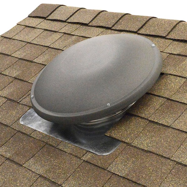 Gaf Master Flow 1500 CFM Shingle Match Weathered Wood Power Roof Mount Attic Fan - ERV6SMWW