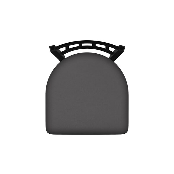 Holland Bar Stool Co 25" Swivel Counter Stool, Black Wrinkle, Canter Storm Seat - 81025BW004