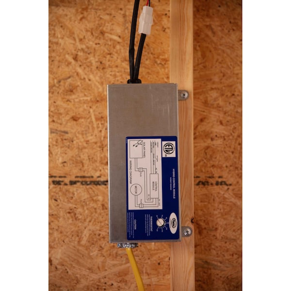 Gaf Master Flow 15 Watt Next-Generation - High-Efficiency Hybrid Solar/Electric Powered Roof Mount Exhaust Fan - ERVHYBRID