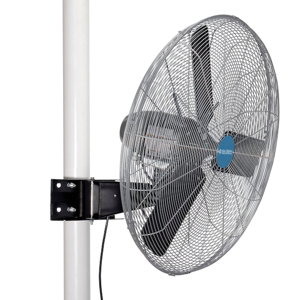 Global Industrial 30in Oscillating Fan, Pole or Column Mount, 8,775 CFM, 1/3 HP - 293156