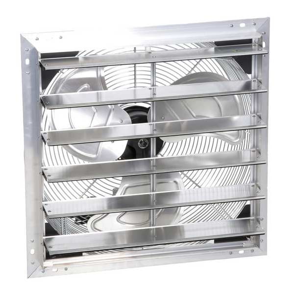 Airmaster Fan Shutter Mount Exhaust Fan, 18", 1 Speed, 1877 cfm, 115V - 23013