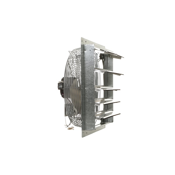 Tpi Exhaust Fan, 18" TEAO Motor, 120V, With Shutter, 1/8HP, 3-Speed, Gray - CE 18-DS