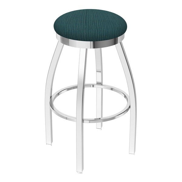 Holland Bar Stool Co 25" Swivel Counter Stool, Chrome Finish, Graph Tidal Seat - 80225CH022