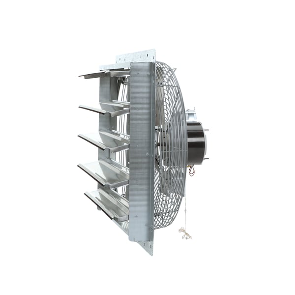 Tpi Exhaust Fan, 20" TEAO Motor, 120V, With Shutter, 1/4HP, 2-Speed, Gray - CE 20-DS