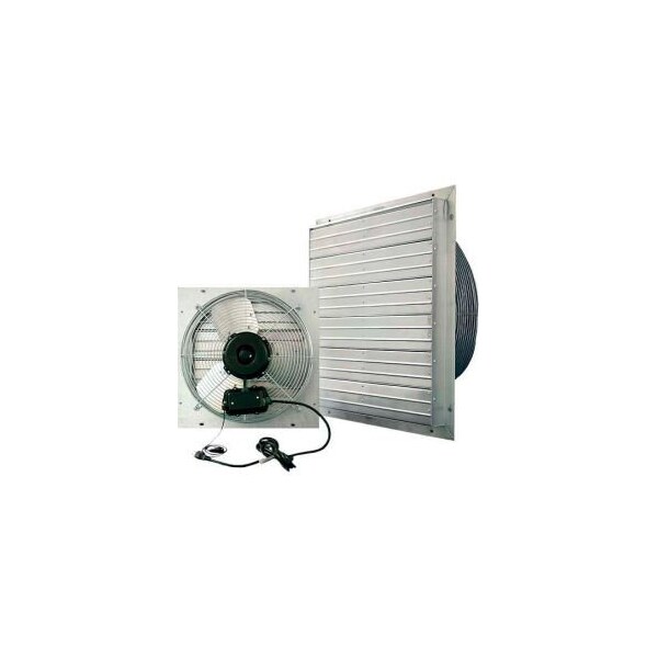 J & D Manufacturing J&D Manufacturing 20in ES Shutter Fan W/ 9' Power Cord, 1/10 HP, Single Phase - VPES20