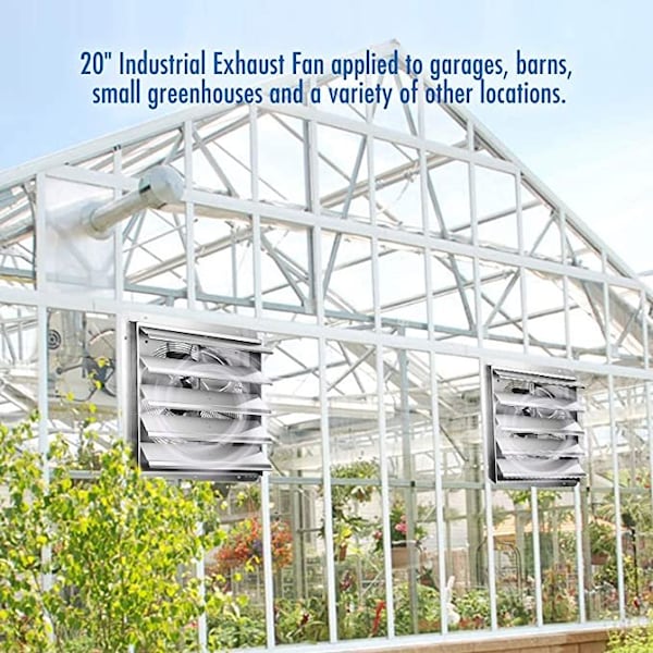 Ipower 20.6 X 20.8  Inch Shutter Exhaust Fan - HIFANXEXHAUST20