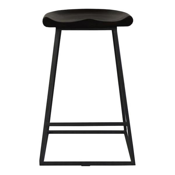 Moes Home Collection Jackman Dark Brown Counter Stool, 25.5 x 16.5 x 16 in., 2PK - UH-1010-20