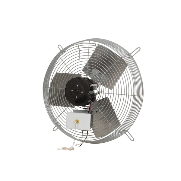 Tpi Exhaust Fan, 18" TEAO Motor, 120V, Wire Guard, 1/8HP, 3-Speed, Gray - CE 18-D