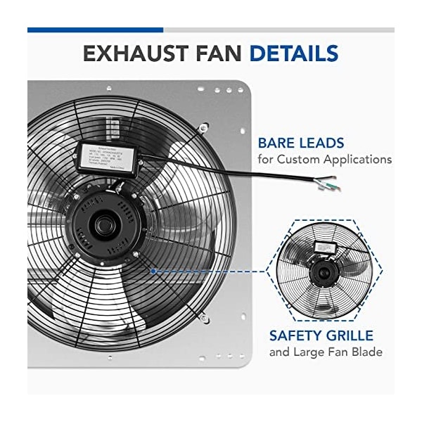 Ipower 18 Inch Shutter Exhaust Fan - HIFANXEXHAUST18
