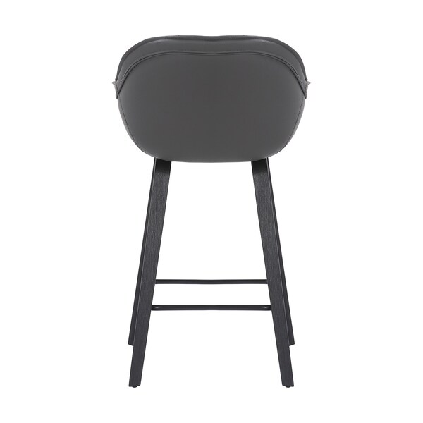 Armen Living Crimson 26" Faux Leather and Wood Bar and Counter Height Stool - LCCRBAGR26