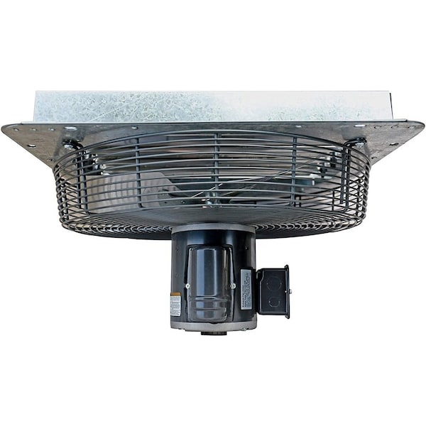 Iliving Silver 3852 CFM 18 in. Wall-Mounted Electric Powered Single Speed Shutter Exhaust Fan - ILG8SF18S