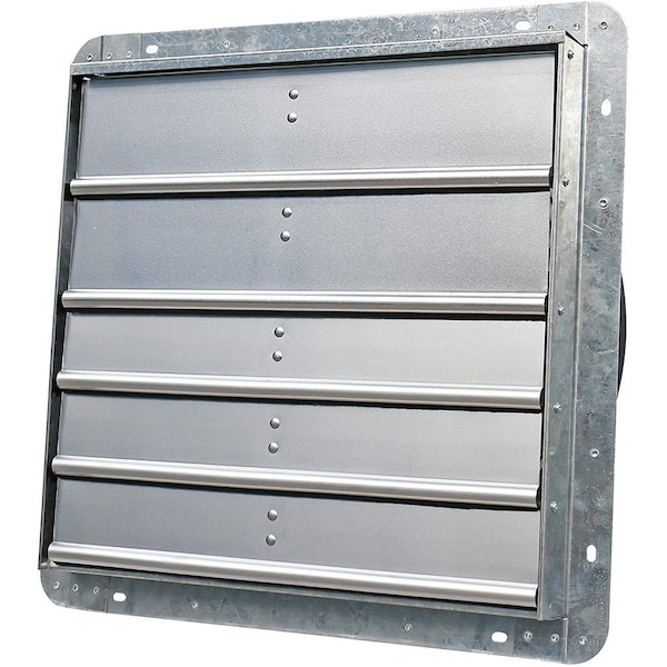 Iliving Silver 3852 CFM 18 in. Wall-Mounted Electric Powered Single Speed Shutter Exhaust Fan - ILG8SF18S
