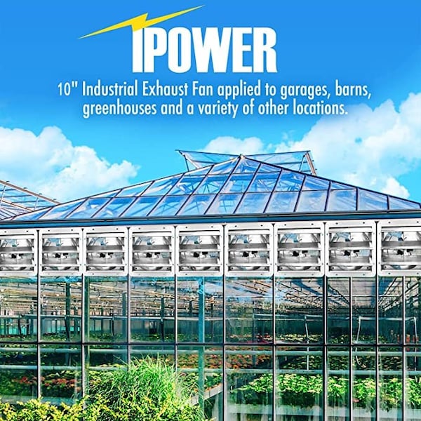 Ipower Exhaust Fan Shutter Fan 10 inch, 164.5rmb - HIFANXEXHAUST10