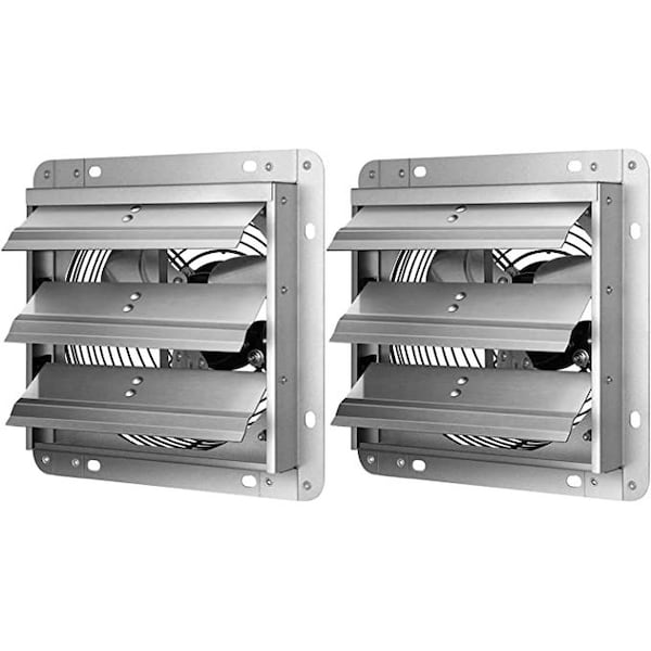 Ipower Exhaust Fan Shutter Fan 7 inch 2 Pack, 2PK - HIFANXEXHAUST7X2