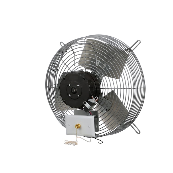 Tpi Exhaust Fan, 14" TEAO Motor, 120V, Wire Guard, 1/8HP, 3-Speed, Gray - CE 14-D