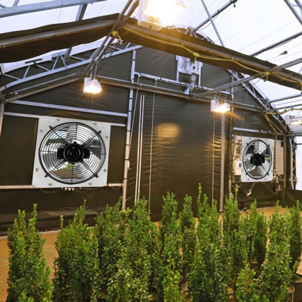Edendirect 12 in. Variable Speeds Electric Roof Louver Exhaust Fan/Vent, Gable Mount Atttic Fan in Silver - IR-EXHAUST12