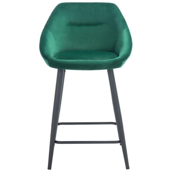 Safavieh Zorica Counter Stool Emerald & Black - BST7502C