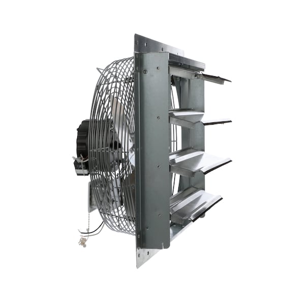 Tpi Exhaust Fan, 16" TEAO Motor, 120V, With Shutter, 1/8HP, 3-Speed, Gray - CE 16-DS