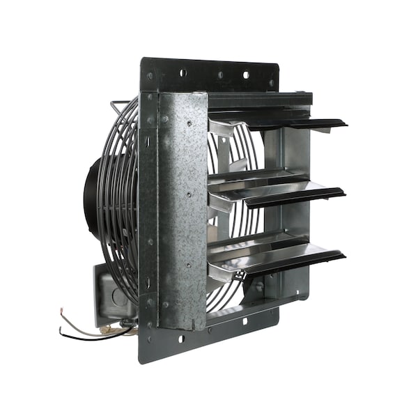 Tpi Exhaust Fan, 10" TEAO Motor, 120V, With Shutter, 1/12HP, 3-Speed, Gray - CE 10-DS