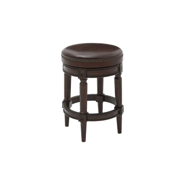 Gfancy Fixtures Counter Height Stool Distressed Walnut - 25.5 x 18.5 x 18.5 in. - GF3094425