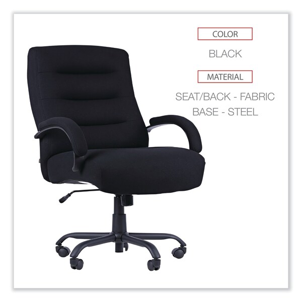 Alera Kesson Series Big and Tall Office Chair, 25.4in Seat Height, Black - 12010-00