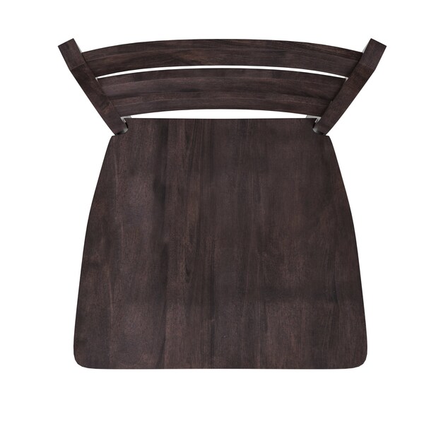 Flash Furniture Gray Wash Walnut Solid Wood Bar Stools, 2PK - ES-STBN5-29-GY-2-GG