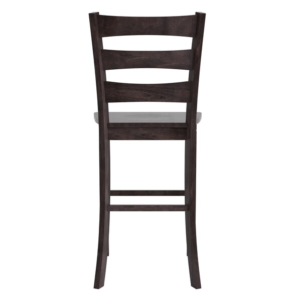 Flash Furniture Gray Wash Walnut Solid Wood Bar Stools, 2PK - ES-STBN5-29-GY-2-GG
