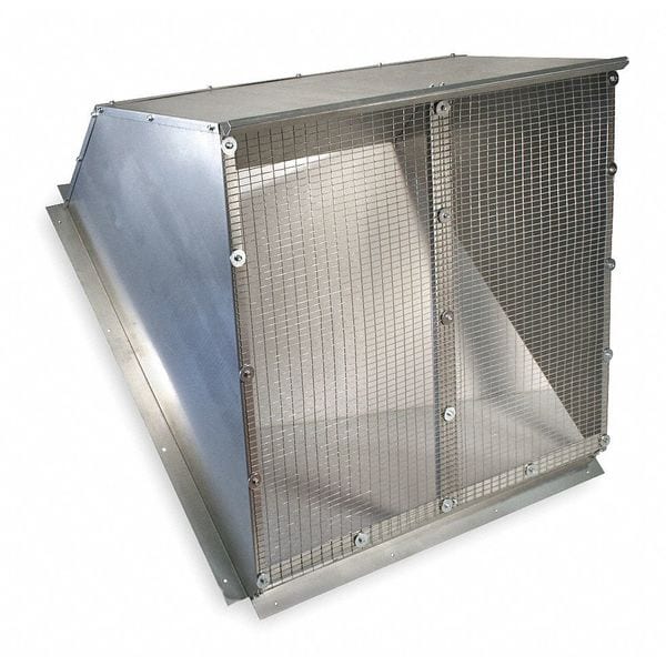 Dayton Weather Hood, 54 In, Galvanized Steel - 1WBW5