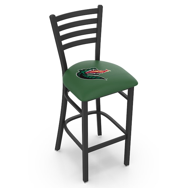 Holland Bar Stool Co 25" Blk Wrinkle UAB Stationary Counter Stool, Ladder Back - L00425ALABIR