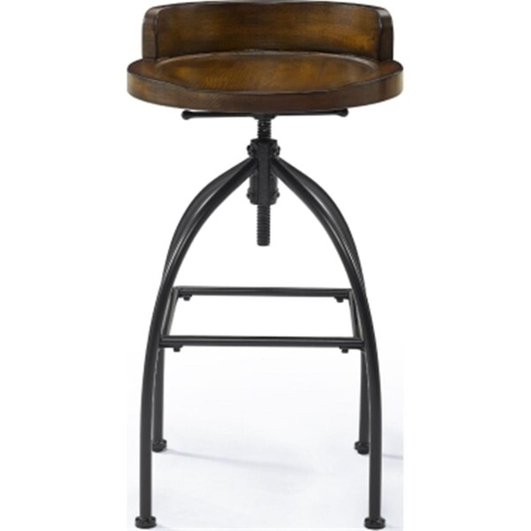 Templeton 29.12 x 17 x 17 in. Edison Adjustable Height Stool - Natural - TE2613651