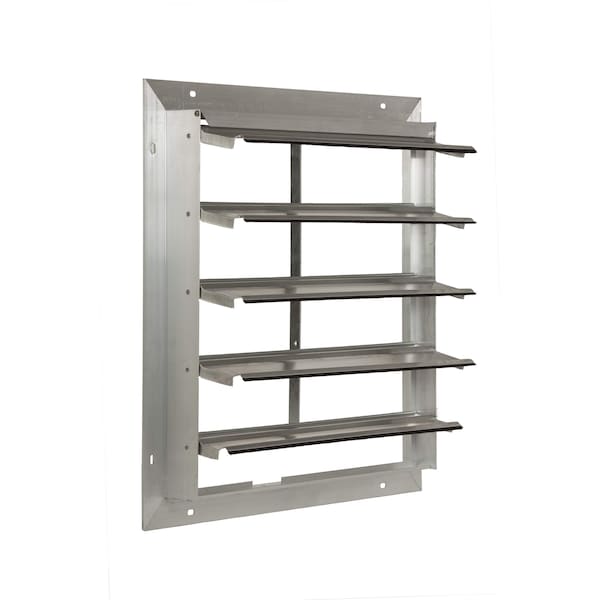 Air Conditioning Products Co 51 Aluminum Wall Exhaust Shutter Rear Flange - EAS-MF 51"